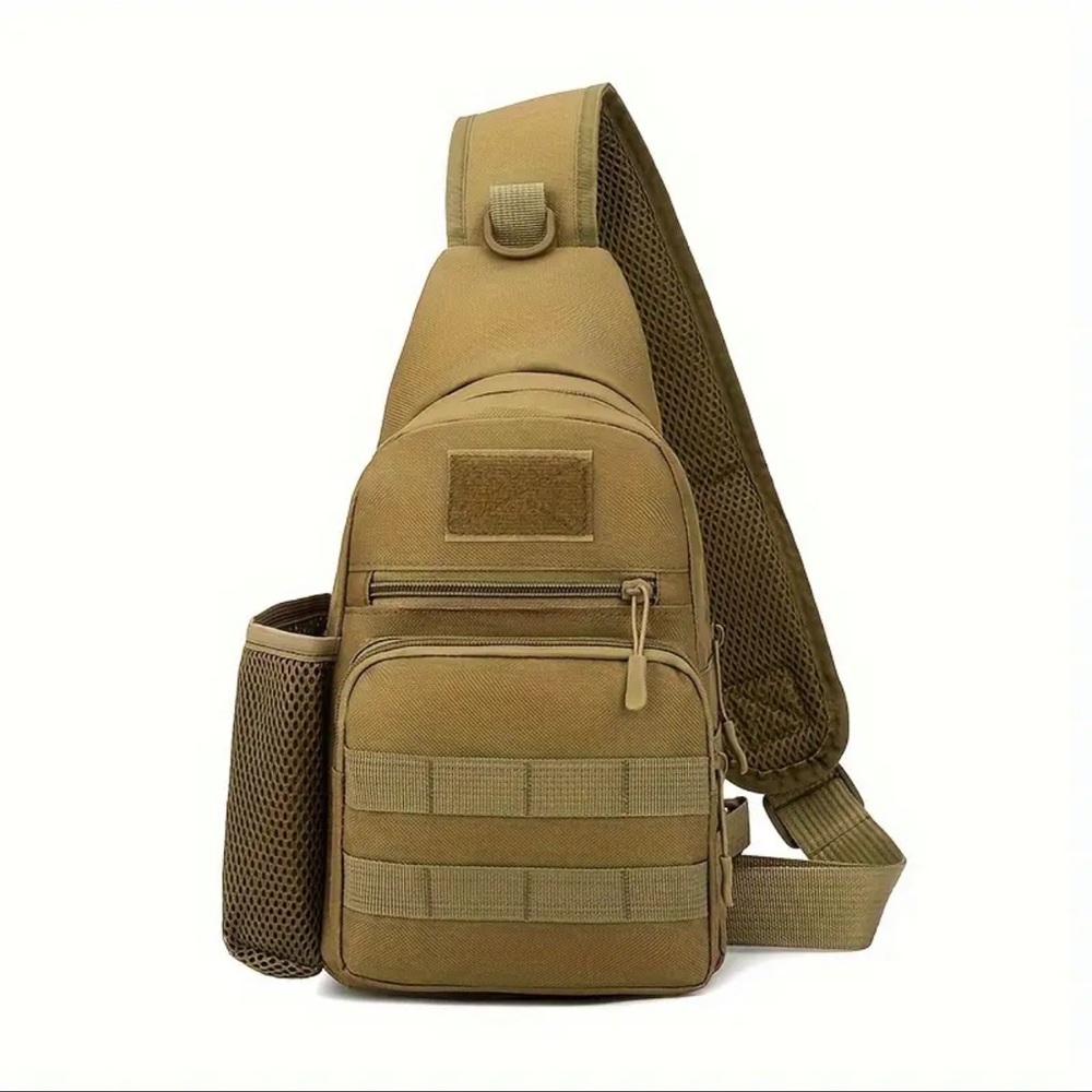 Men's Tactical Sling Bag Waterproof Durable Nylon Work Travel Hiking Camping